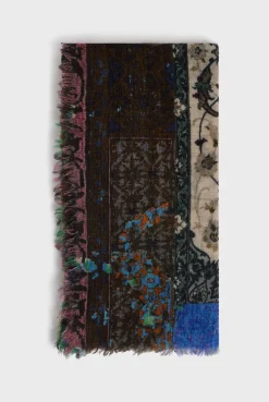 Printed wool and modal scarf - DORIANE