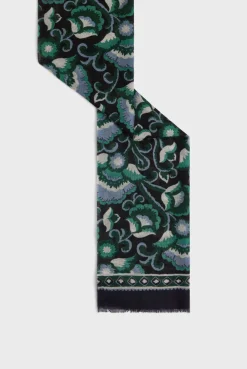 Printed wool scarf - DOUHA
