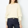 Pullover with openwork sleeves - JOELYNE