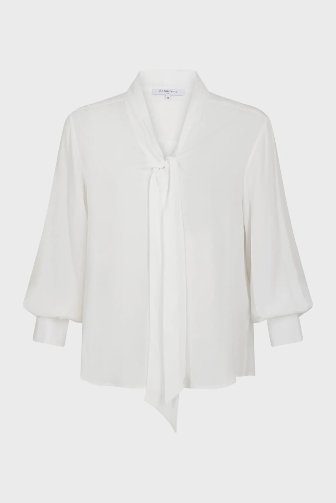 Pussy-bow collar blouse