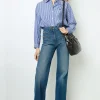 Raw denim flared jeans - ANNA