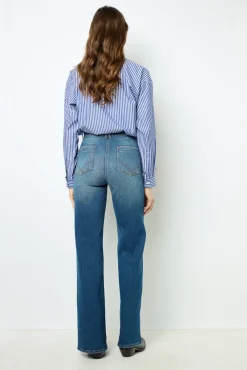 Raw denim flared jeans - ANNA