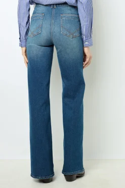 Raw denim flared jeans - ANNA