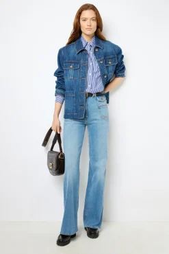 Raw denim jacket - MARCELLINE