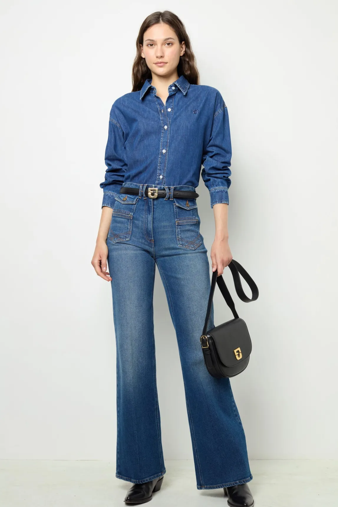 Raw denim shirt - BABETT