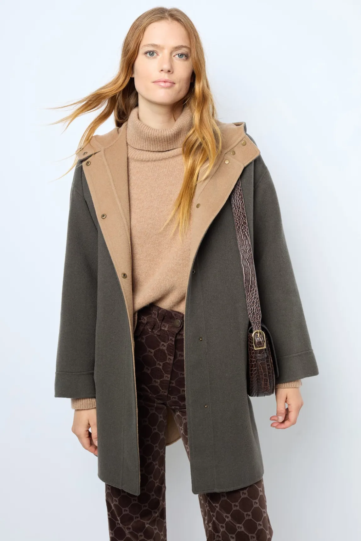 Reversible hooded coat - LANE