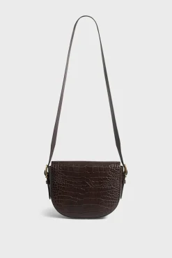 Saddle bag in leather embossed cr"])self.__next_f.push([1,"oco - LE CAMILLE