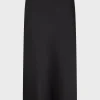 Satin midi skirt - CLEMENCE