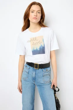 Screen-printed T-shirt - AMBRE