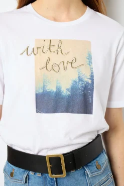 Screen-printed T-shirt - AMBRE