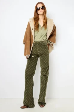 Shearling cape coat - LORIANE