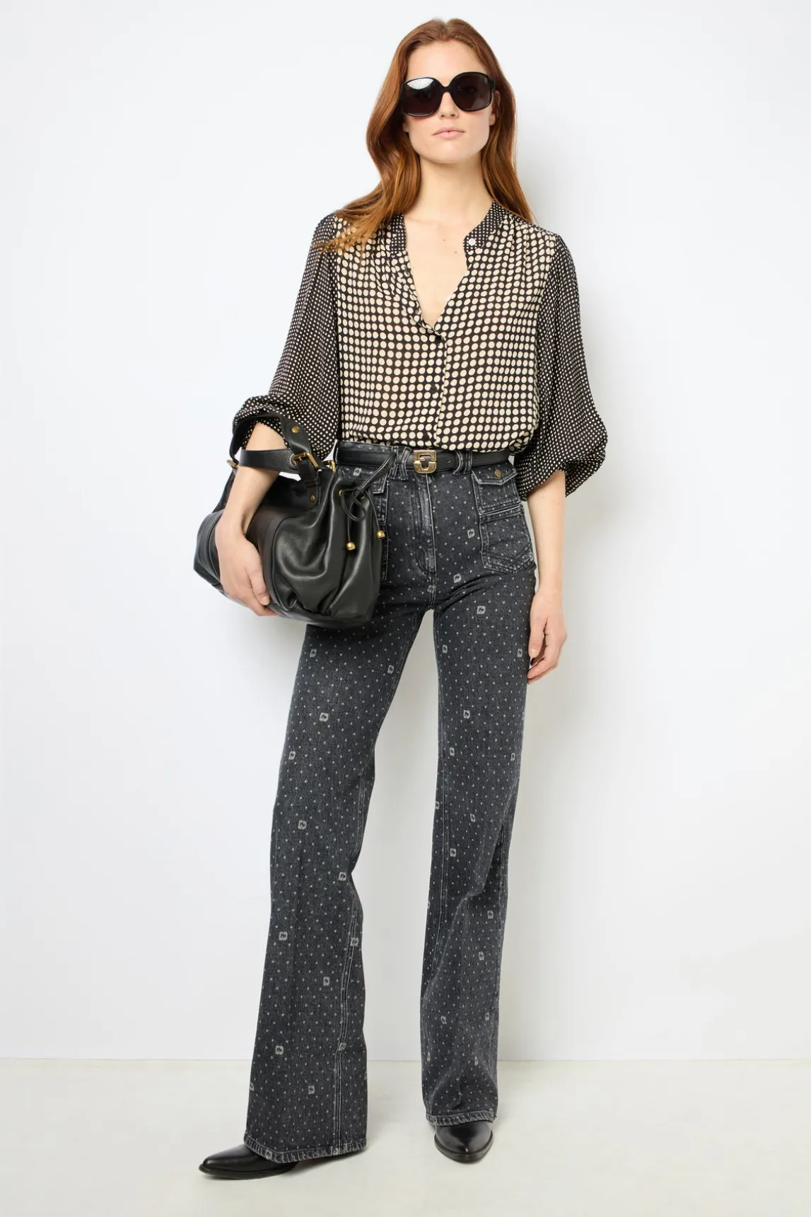 Shirt with a mix of dots - NARIN