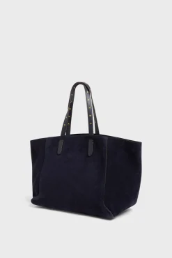 Shopping bag in suede leather - SIMPLE 2