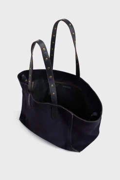 Shopping bag in suede leather - SIMPLE 2