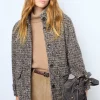 Short check coat - LEONTINE