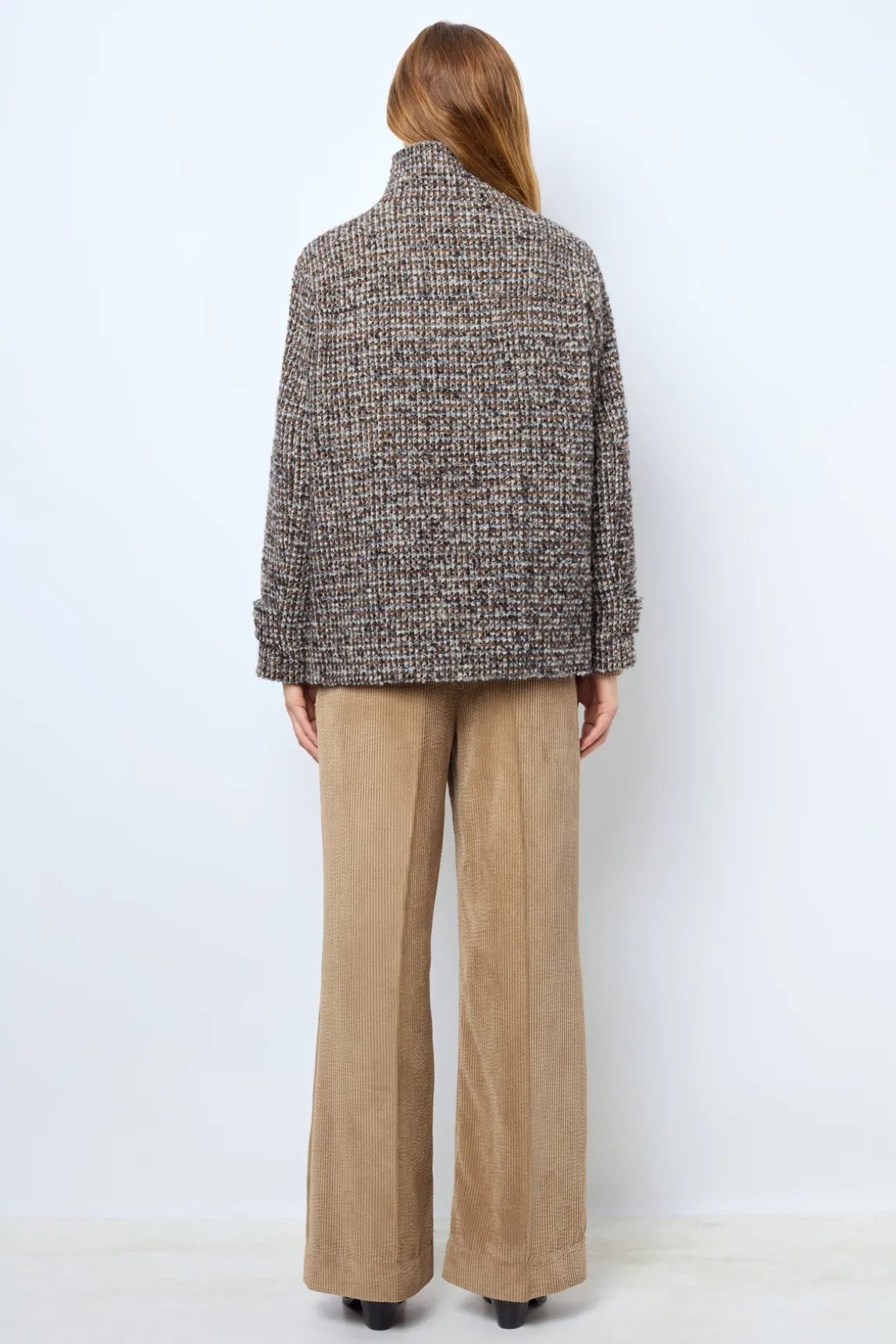Short check coat - LEONTINE