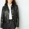 Short leather jacket - BEYZA