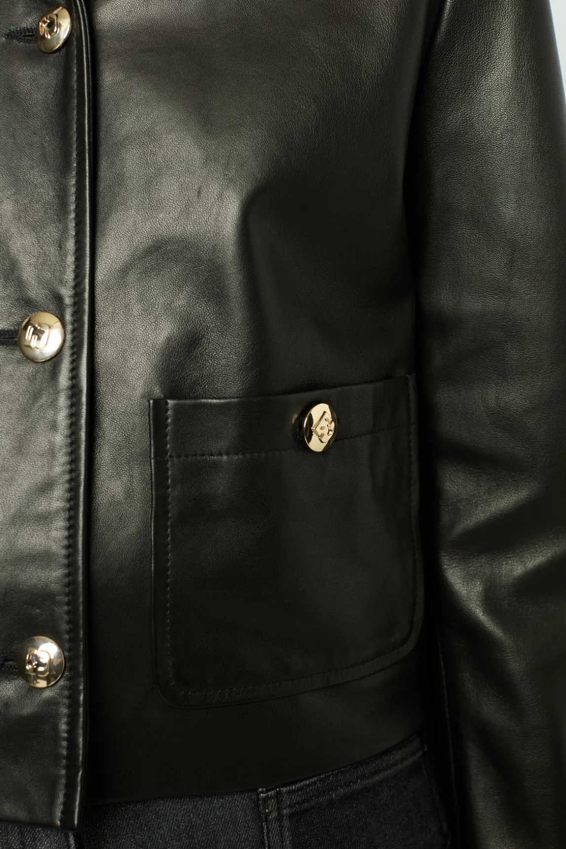 Short leather jacket - BEYZA