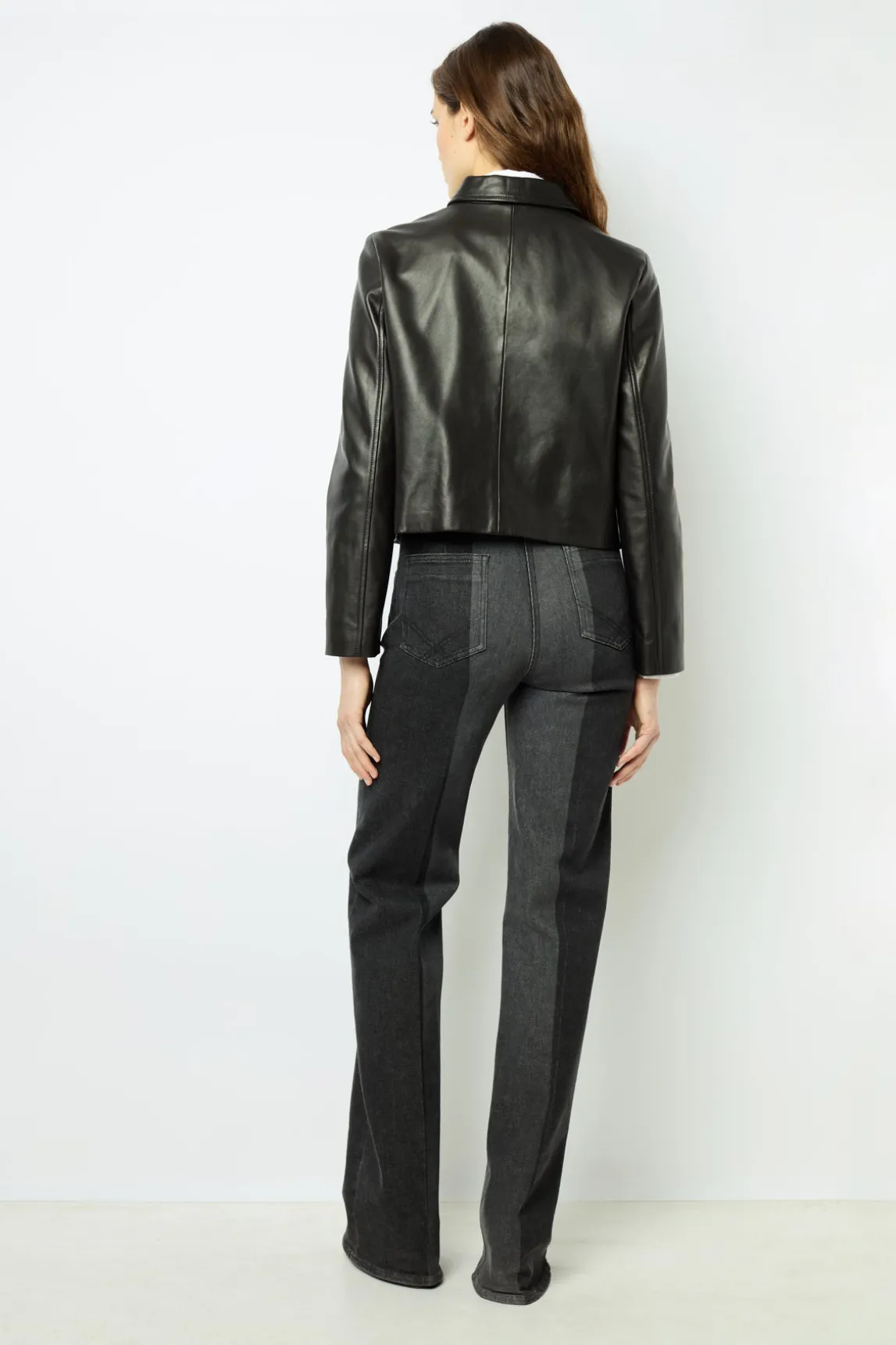 Short leather jacket - BEYZA