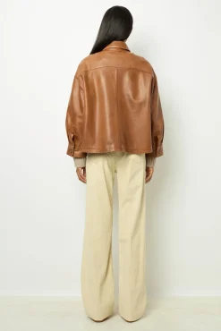 Short leather jacket - JOCYA