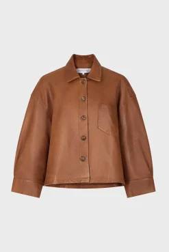 Short leather jacket - JOCYA