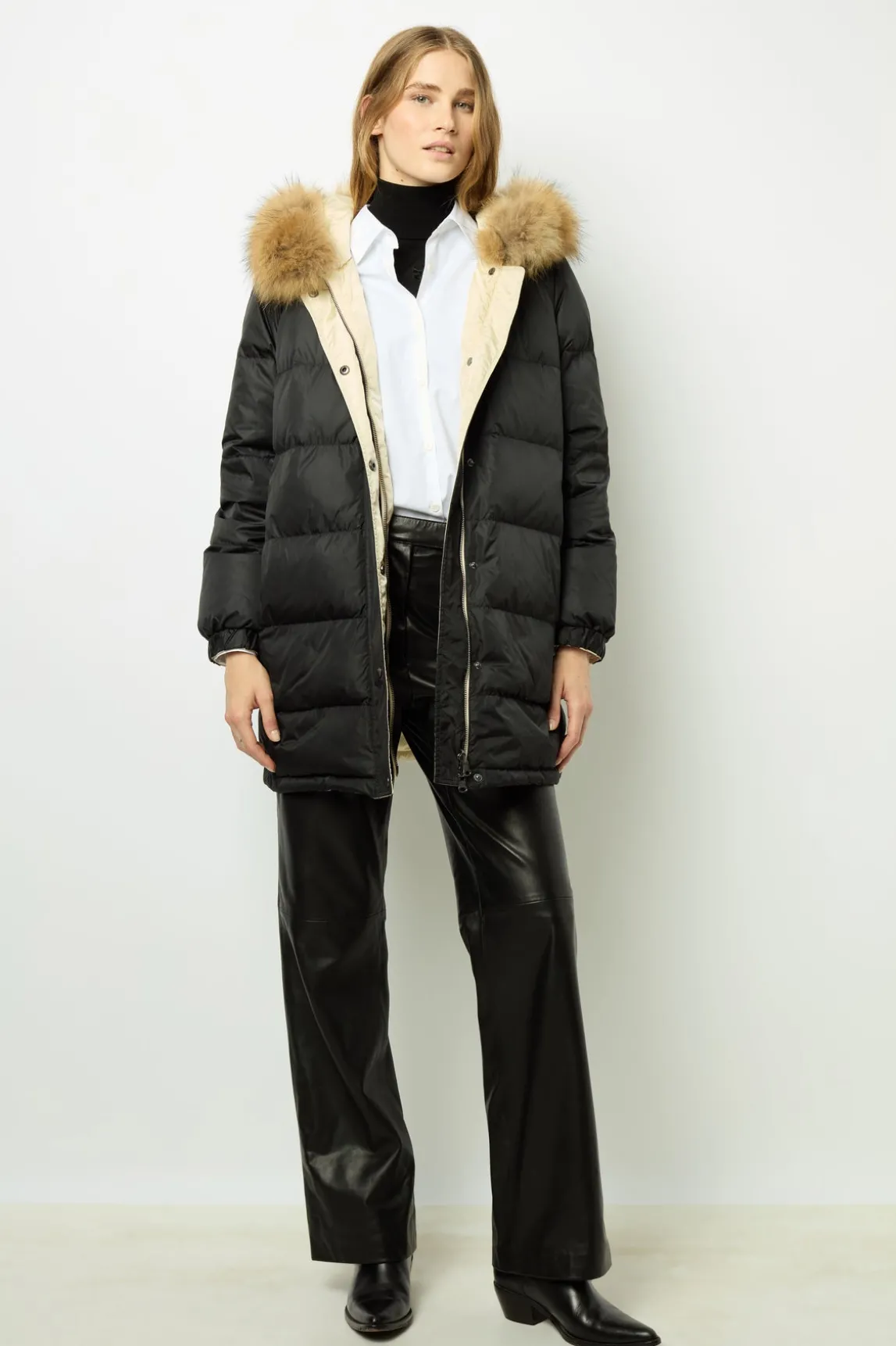 Short reversible down jacket - LAINA