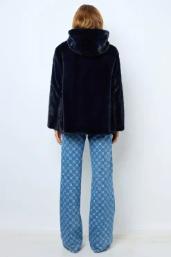 Short reversible parka in faux fur - LILYROSE