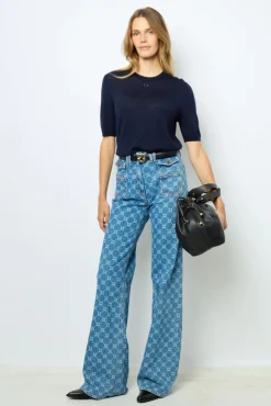 Short sleeves wool sweater - LYSEA