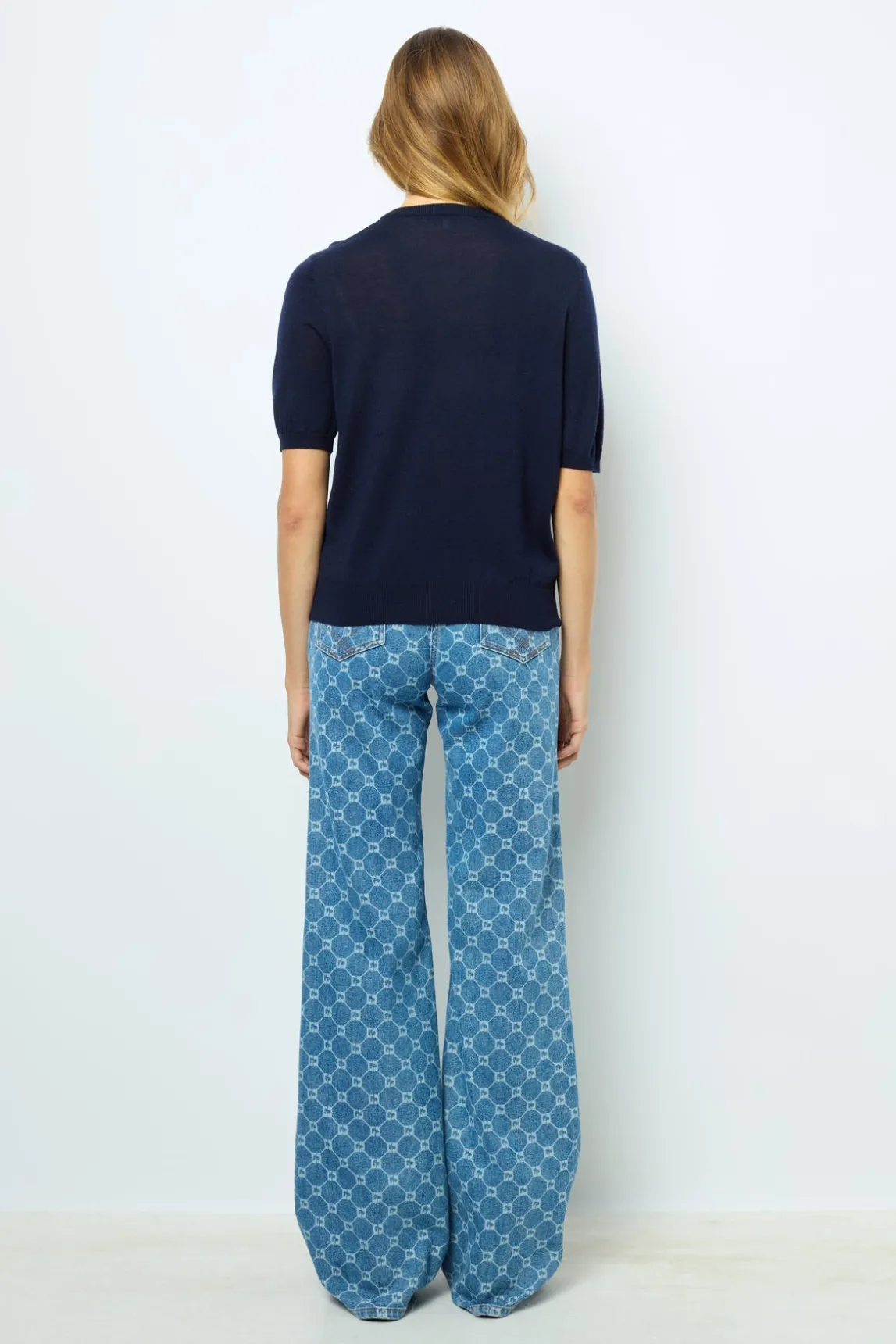Short sleeves wool sweater - LYSEA