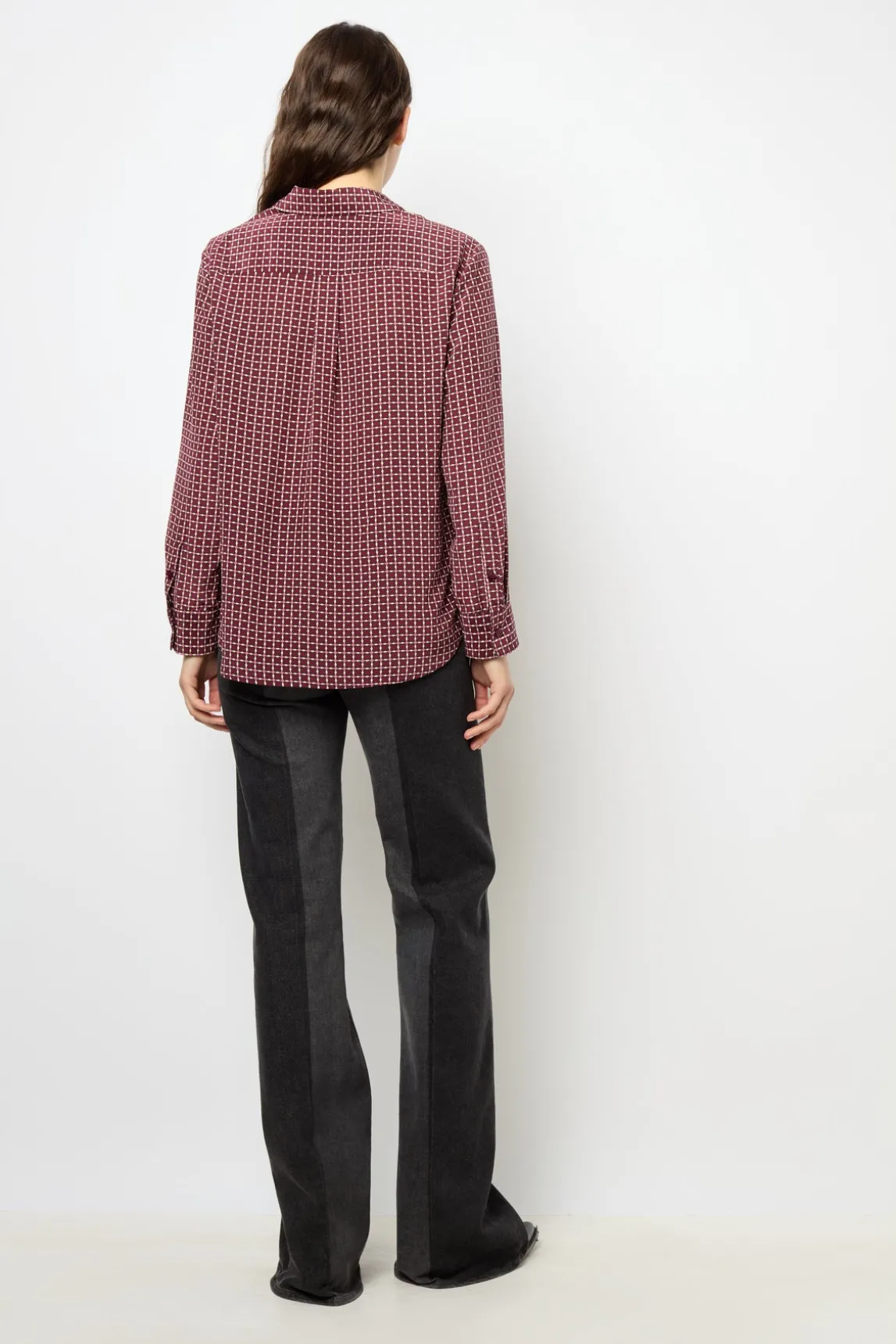 Silk printed blouse - BERNADETTE