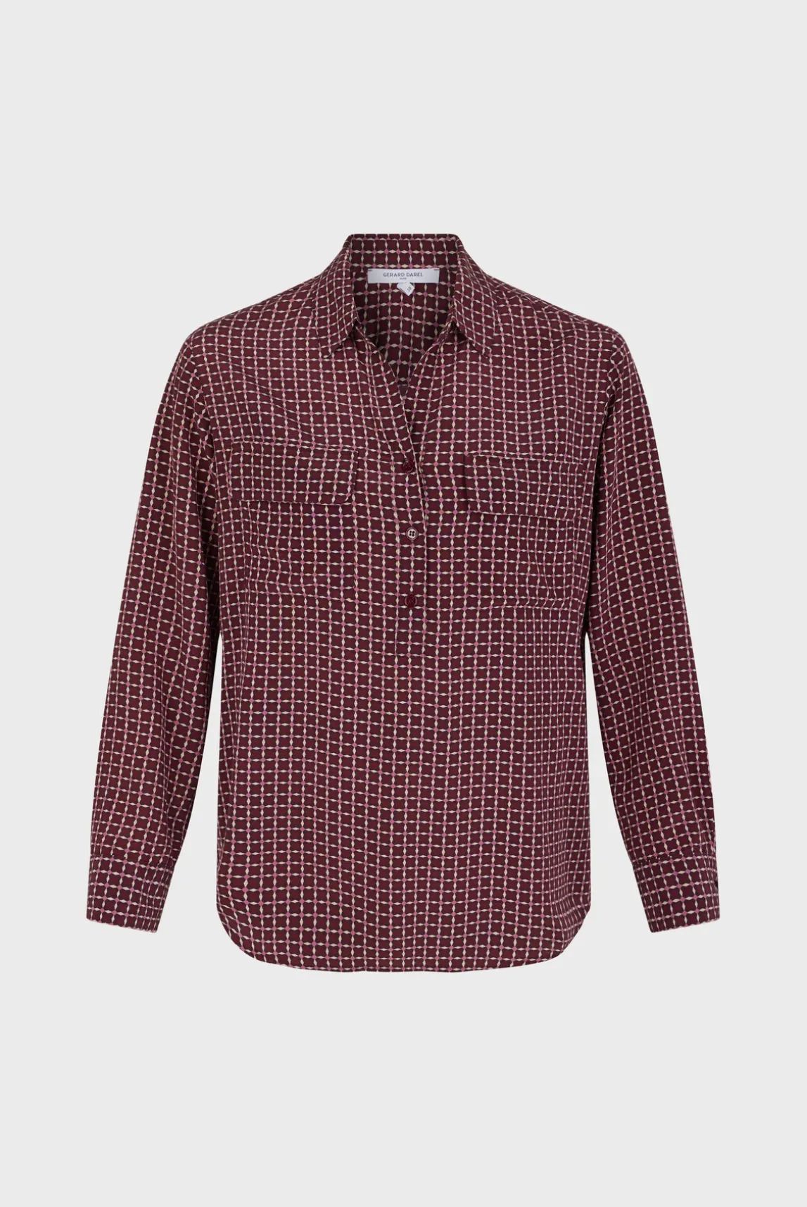 Silk printed blouse - BERNADETTE