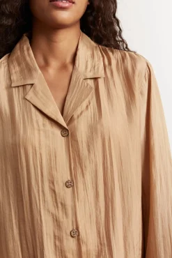 Silk pyjamas - beige
