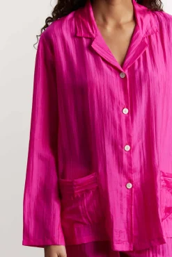 Silk pyjamas - fuchsia