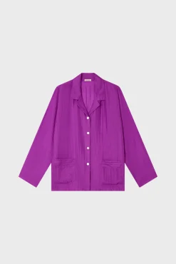 Silk pyjamas - purple