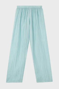 Silk pyjamas - sky blue