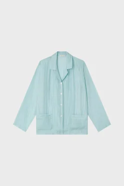 Silk pyjamas - sky blue