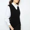 Sleeveless ribbed sweater - JULIETTA