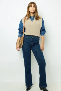 Sleeveless ribbed sweater - JULIETTA
