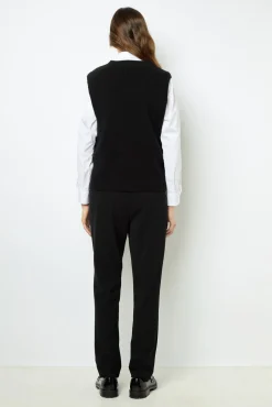 Sleeveless ribbed sweater - JULIETTA