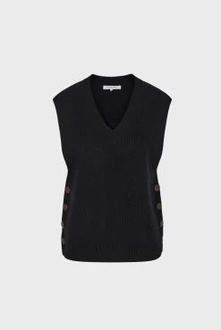Sleeveless ribbed sweater - JULIETTA