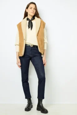Sleeveless shearling jacket - LYDIA