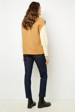 Sleeveless shearling jacket - LYDIA