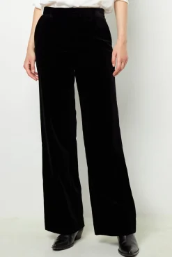 Smooth velvet pants - NORA