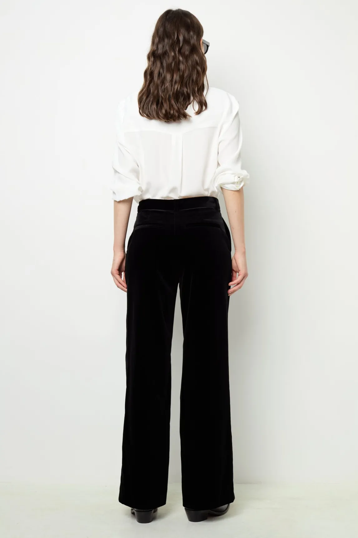 Smooth velvet pants - NORA