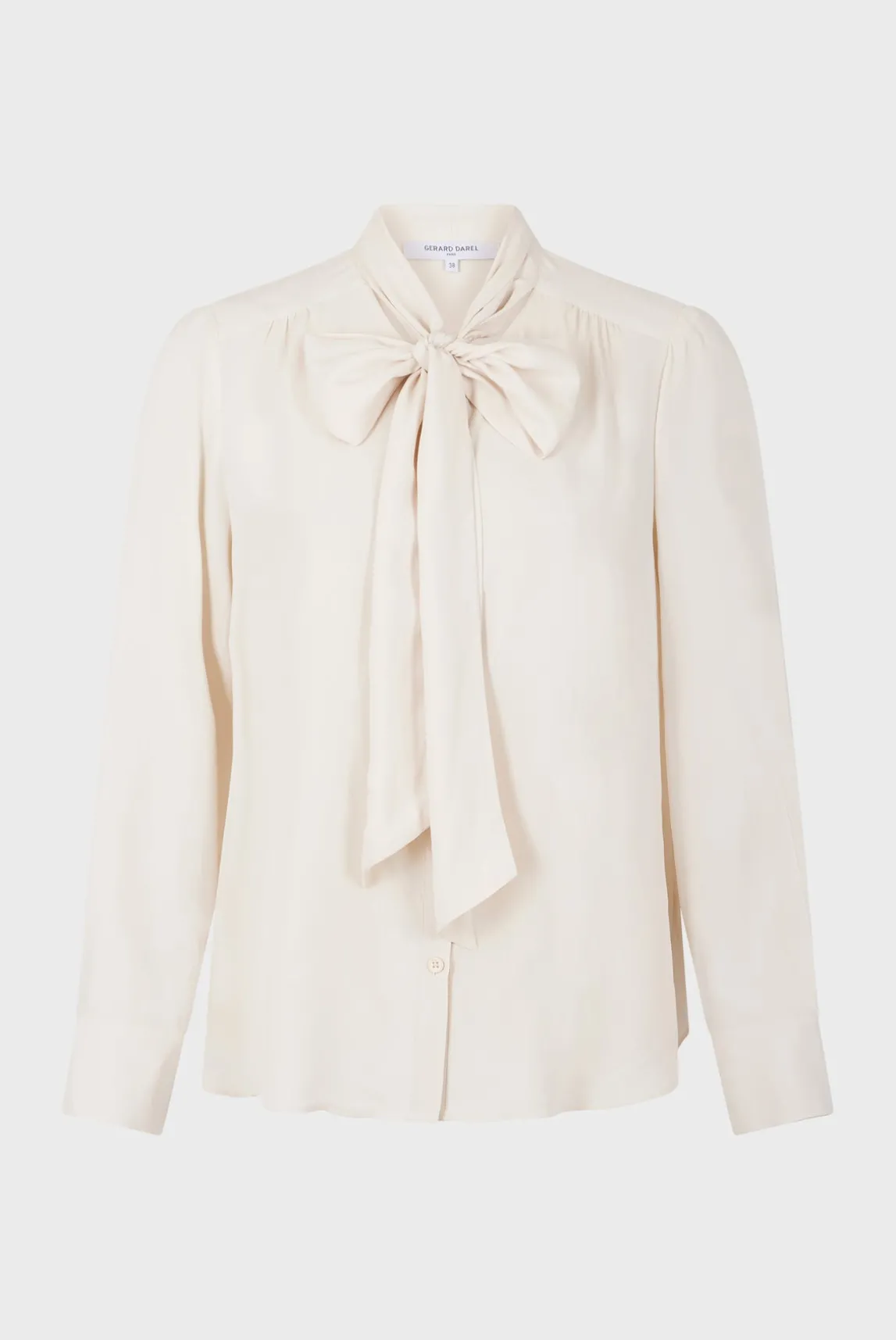 Soft shirt with lavaliere collar - BELPHINE