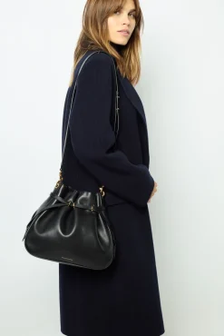 Straight cut coats with fine stripes - LASSIA