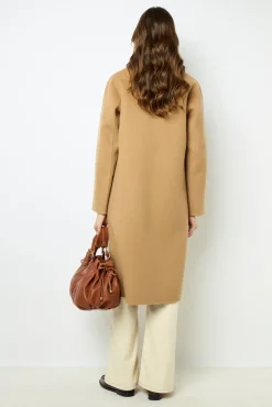 Straight cut double-face wool coat - LANAIA