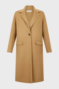 Straight cut double-face wool coat - LANAIA