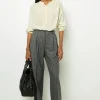 Straight cut herringbone pants - NADYGE