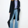 Straight cut wool coat - LATHICIA